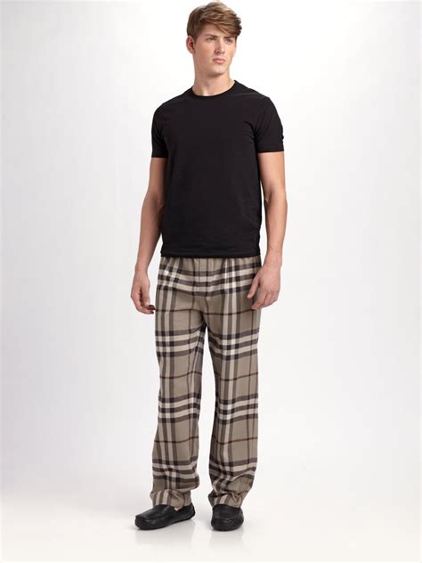 burberry mens sleep pants|burberry flannel outfit men.